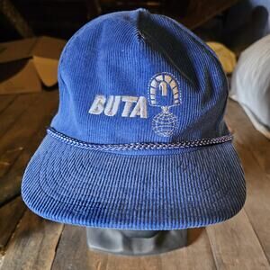 Buta Blue Courdory Snapback Worker Trucker Vintage Retro Dad Hat